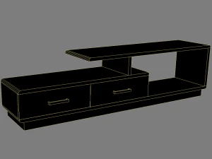curbstone under the tv 2 3D Model