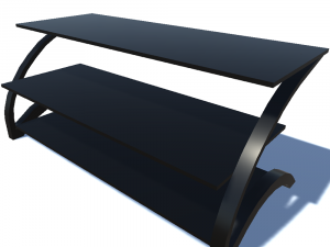 curbstone under the tv 3 3D 模型