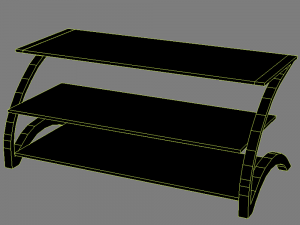 curbstone under the tv 3 3D 模型