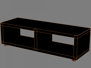 3d curbstone under the tv 4 3D 모델