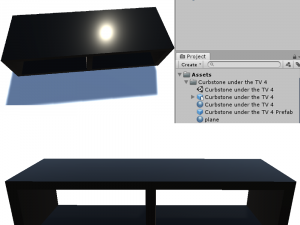 3d curbstone under the tv 4 3D 모델