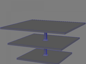 3d high tech sofa table 2 3D मॉडल