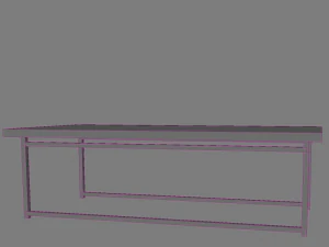 3d high tech sofa table 4 3D Model