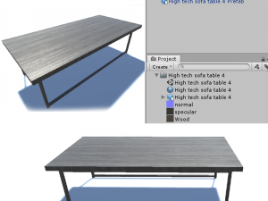 3d high tech sofa table 4 Modèle 3D