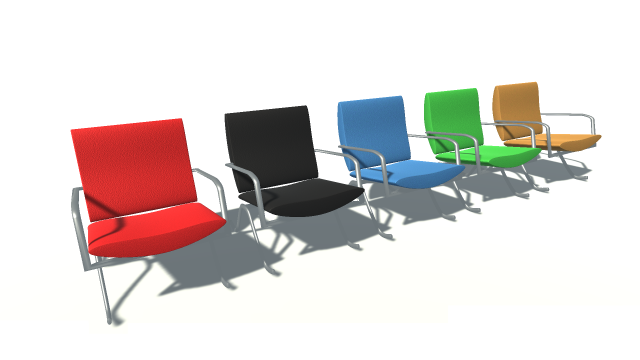 armchair 2 Model 3D .c4d .max .obj .3ds .fbx .stl .blend 