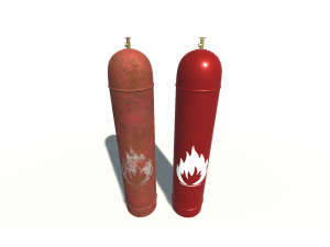 gas bottle Model 3D