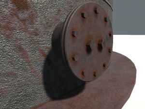 vertical steel tank 3D 模型