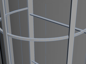 vertical steel tank 3D 模型