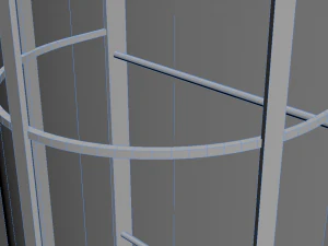 vertical steel tank 3D Model