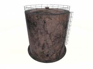 vertical rust tank Modelo 3D