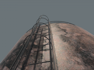 vertical rust tank 3D 模型