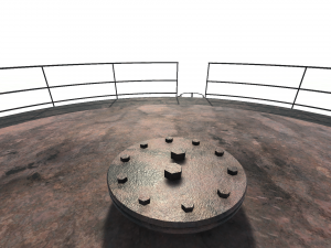 vertical rust tank 3D 模型