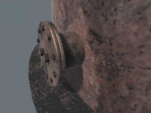 vertical rust tank 3D 模型