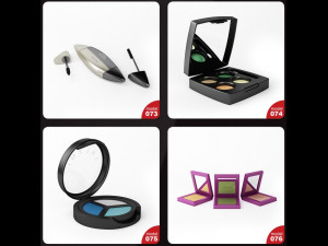 s of perfume bottles set Modello 3D