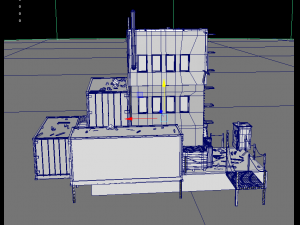 run-down shack container house Modelo 3D