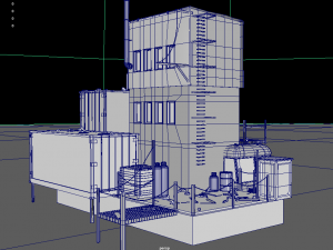run-down shack container house Modelo 3D