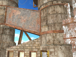 waste plant construction 3D Модель