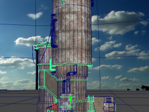 waste plant construction 3D Модель