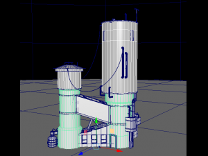 waste plant construction 3D Модель