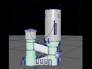 waste plant construction 3D Model