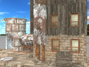 waste plant construction 3D Model
