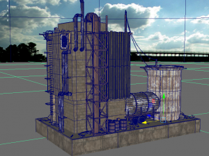 waste plant construction 3D Model