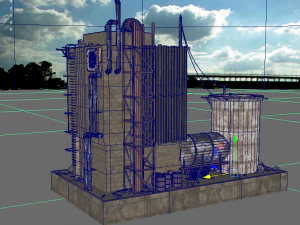 waste plant construction 3D Model