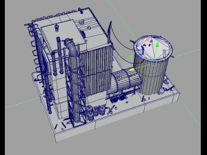 waste plant construction 3D Model