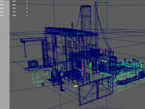 waste plant construction 3D Model