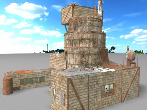 waste plant construction Modèle 3D