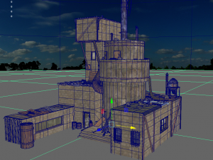 waste plant construction Modèle 3D