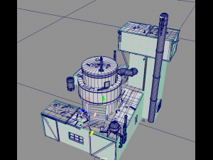 waste plant construction Modèle 3D