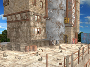 waste plant construction 3Dモデル