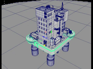 waste plant construction 3D Model