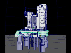 waste plant construction 3D Model