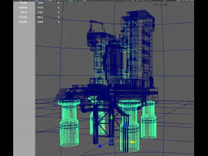 waste plant construction 3D Model
