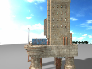 waste plant construction Modèle 3D