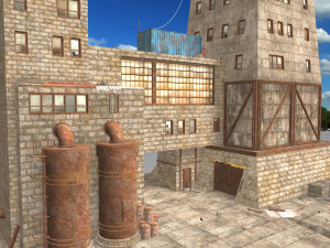 waste plant construction 3Dモデル