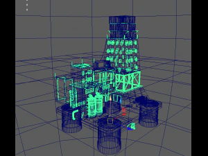 waste plant construction 3D Model