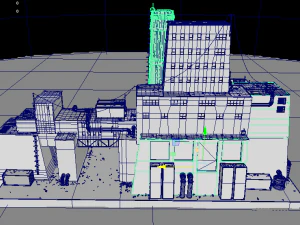 waste plant construction 3D Model