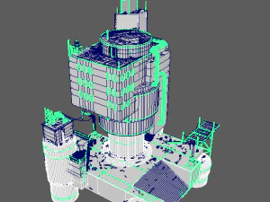 будівництво сміттєпереробного заводу 3D Модель