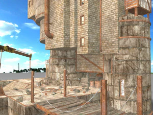 будівництво сміттєпереробного заводу 3D Модель