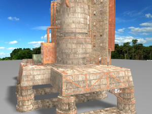 waste plant construction 3Dモデル