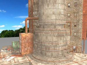 waste plant construction 3D Model