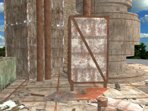 waste plant construction Modelo 3D