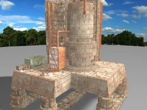 waste plant construction 3D Model