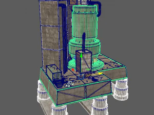 waste plant construction 3D Model