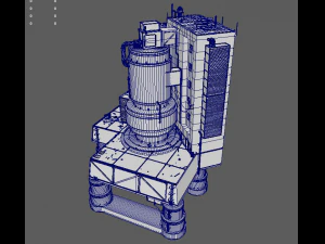 waste plant construction 3D Model