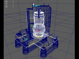 waste plant construction Modelo 3D