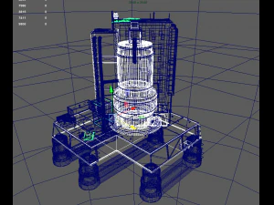 waste plant construction 3D Model